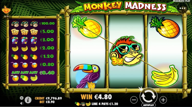 Monkey Madness는 분명 여러분의 슬롯게임 경험을 재미있게 만들어주며 충족시킬 수 있습니다