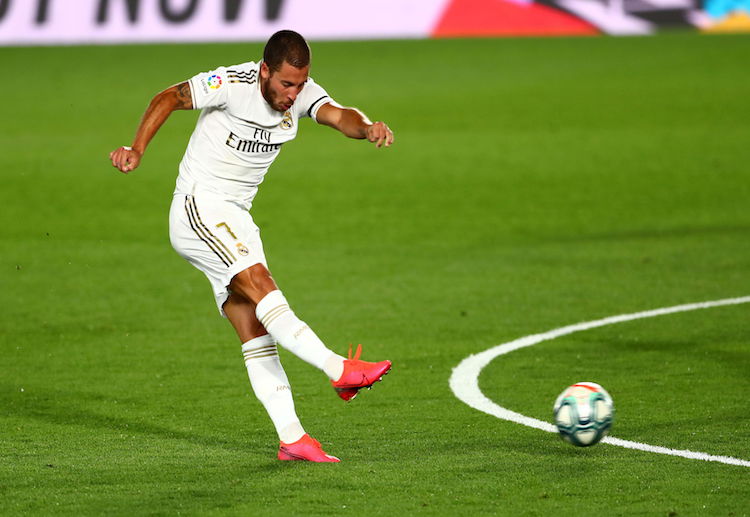 Eden Hazard berusaha meningkatkan performa bersama Real Madrid di La Liga