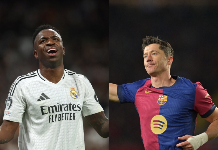 La Liga: Vinicius Junior and Robert Lewandowski will both aim to score in the El Clasico