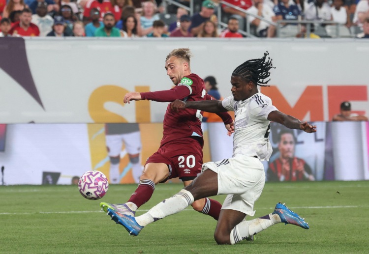 Jarrod Bowen opens the scoring for West Ham in their Premier League Summer Series game against Manchester United