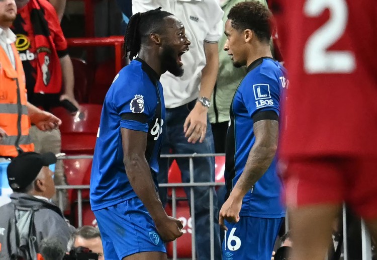 Antoine Semenyo scored twice for Bournemouth, but the Cherries fell to a Premier League defeat at Liverpool