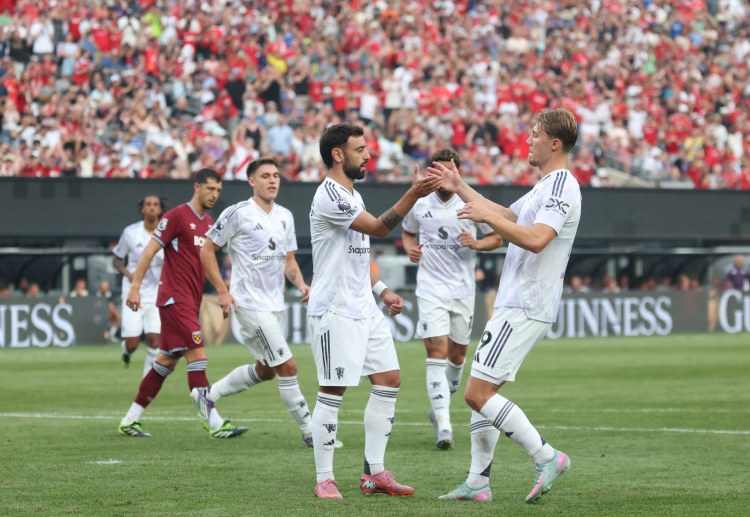 브루노 페르난데스는 프리미어리그 서머 시리즈에서 엄청난 활약을 펼치고 있다.