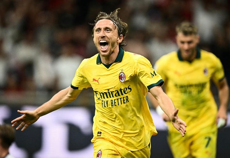 Luka Modric looks to continue his superb display in AC Milan's upcoming Serie A clash against Udinese