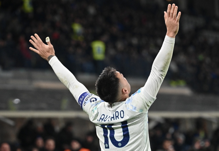Lautaro Martinez cetak gol di pertandingan Serie A