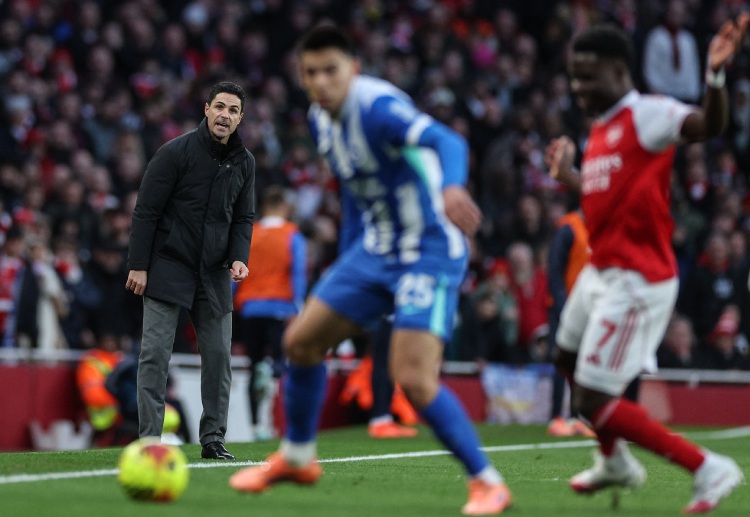 미켈 아르테타 감독의 아스널은 프리미어리그 정상에서 4승점 리드를 잡고 있다.