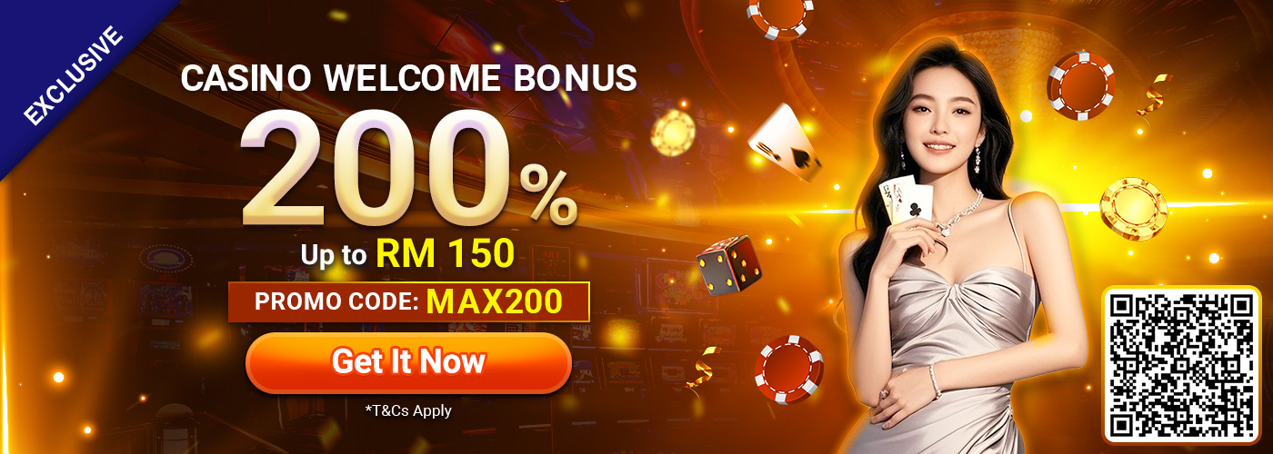 200% SBO Live Casino Welcome Bonus