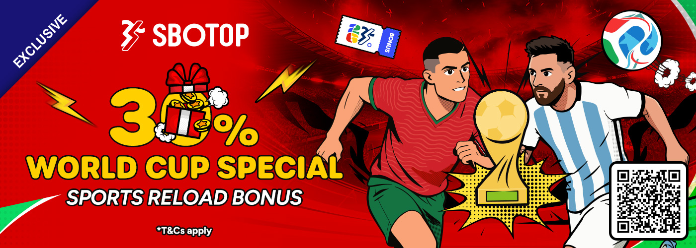30% World Cup Special Sports Reload Bonus